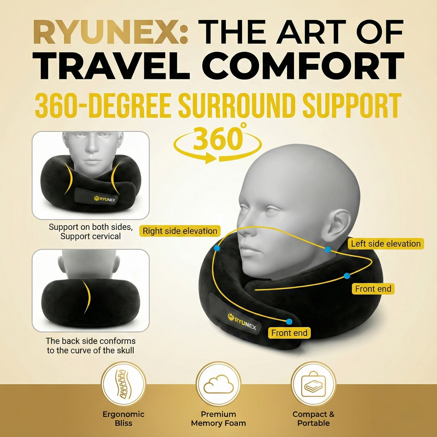 Ryunex Travel Neck Pillow